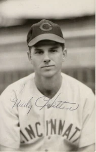 Grady Hatten Signed Autographed Postcard Photo Cincinnati Reds JSA UU45743 - Picture 1 of 3