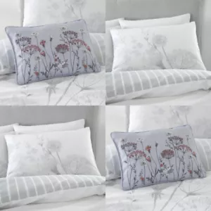 Catherine Lansfield Meadowsweet Floral Print Filled Cushion - Picture 1 of 8