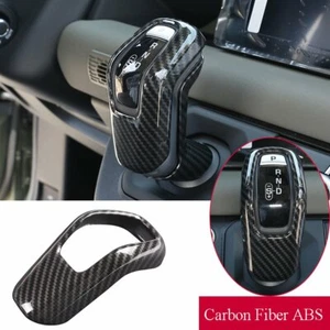 Carbon Fiber ABS Gear Shift Knob Cover Kit For Land Rover Defender 110 2020-2021 - Picture 1 of 11