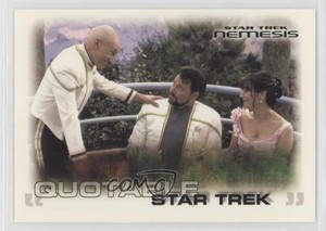 2002 Rittenhouse Star Trek: Nemesis Quotable Star Trek #48 2w2
