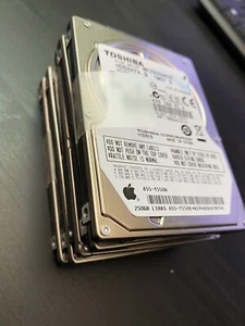 Lot of 5 - 250GB 2.5" SATA Laptop HDD Mixed Brands (Replacement/Parts - AS-IS) - Picture 1 of 1