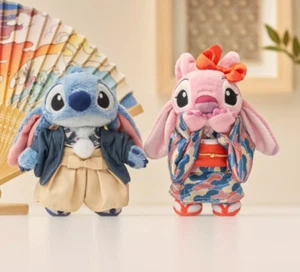 Disney Store Stitch & Angel Plüsch Kimono Kostüm JAPAN Original 2er Set Japan - Bild 1 von 10