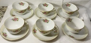 Chikaramachi , Japan, Set Of 6  Cup & Saucer Sets - Picture 1 of 7
