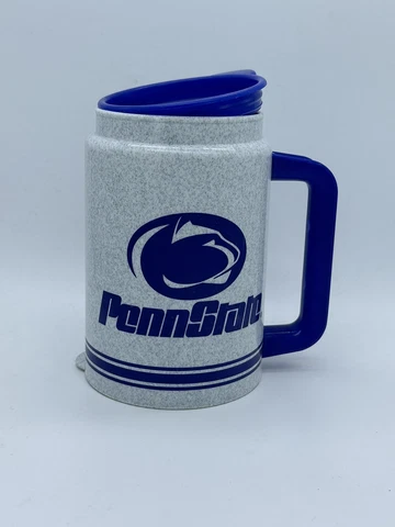 Vintage Whirley Penn State University Nittany Lion Travel Handle Cup Hot Cold Cover