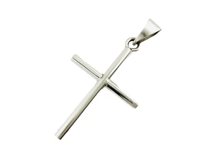 Taxco, Mexican 925 Sterling Silver Cross Pendant Top. 6.5 grams - Picture 1 of 10