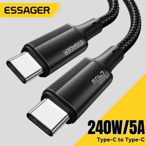 Essager 240W USB Type C To USB C Cable For Macbook PD Fast Charging Charger Cord - Picture 1 of 8