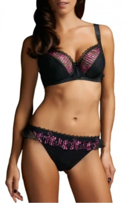 Fantasie Fauve Sabine Breve TALLA REINO S Negro 0285 TOTALMENTE NUEVO Foto 1 de 3