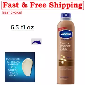 Vaseline Intensive Care Radiant Moisturizer Non Greasy Spray Body Lotion, Cocoa. - Picture 1 of 6