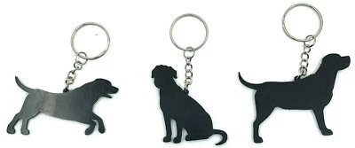 Labrador Retriever Llavero Perro Silueta Sentarse Soporte Correr Flexible Tirador de Cremallera Foto 1 de 4
