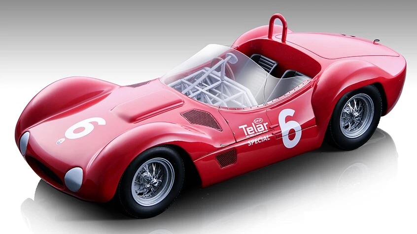 TECNOMODEL TMD18276B MASERATI BIRDCAGE TIPO 61 N.6 WINN.MEADOWDALE 1961 R.PENSKE