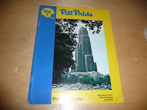 1974 TEMPEL AM PITTSBURGH COLLEGE FOOTBALL-PROGRAMM EX - Bild 1 von 1