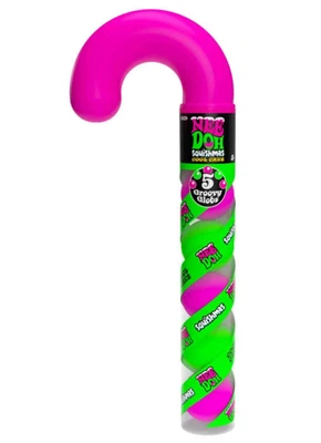 NeeDoh Squishmas COOL CANE Groovy Glob Ball Stress Relief  Christmas Toy - Image 1 of 2