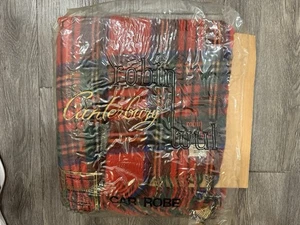 Vintage 1960’s New Zealand Robin Canterbury Wul 60x72 Wool Plaid Blanket - Bild 1 von 8