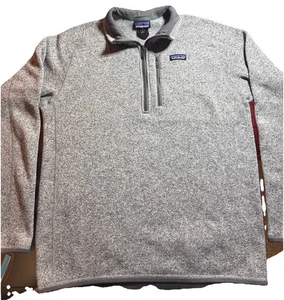 Patagonia Maglione Uomo 1/4 Zip Pullover Giacca Grigio 25522fa15 Taglia L - Foto 1 di 10