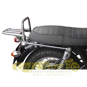 Portapacchi acciaio cromato per Triumph BONNEVILLE T100 Scrambler Thruxton 01-17 - Foto 1 di 1