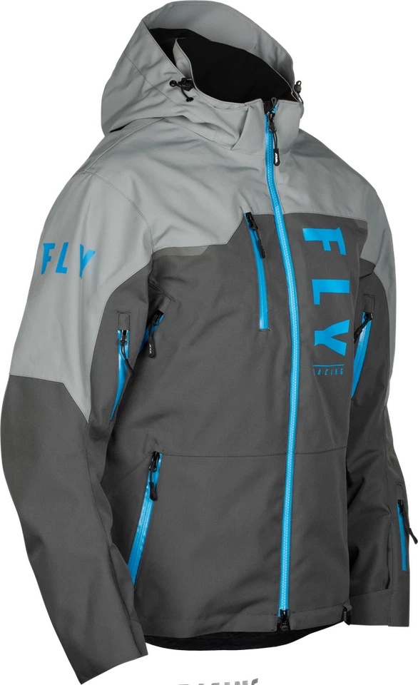 Chaqueta de nieve de carbono Fly Racing para hombre impermeable moto de nieve esquí snowboard concha Foto 1 de 1