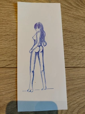 Marcador señora pintura original aceo Foto 1 de 4