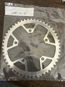 NOS Vintage 1980s Campagnolo Victory/Triomphe 51T aluminium chainring - 116BCD - Picture 1 of 9