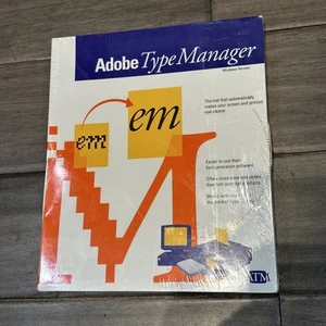 Adobe Type Manager - Factory Sealed - 1990 Windows 3.0 DOS - RARE Find! - Picture 1 of 7