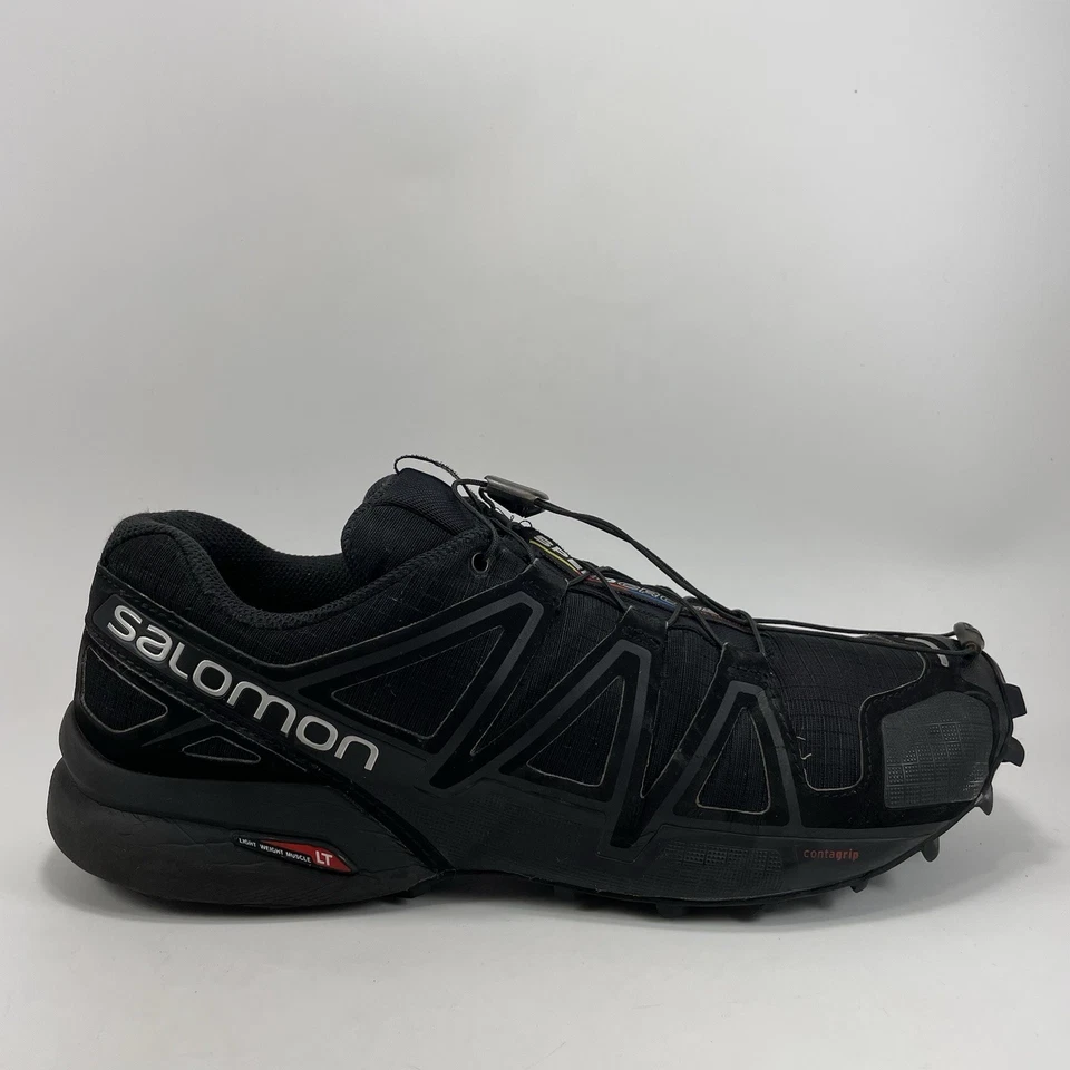 Salomon Speedcross 4 Zapatos para Correr Para Hombre Talla 10.5 Trail Triple Negro Atlético Foto 1 de 4