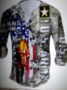 Veterans mens polyester T-Shirt Size XXXL Mr. Bandman Brand Double sided - Picture 1 of 7