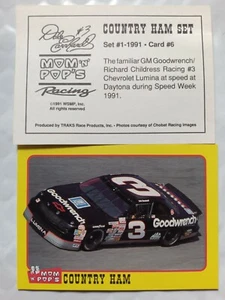 * 1991 Traks - Mom n Pops Country Ham Racing card #6 - Picture 1 of 2