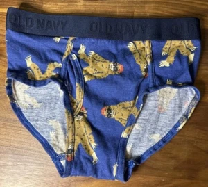 Vintage Old Navy Boys Yet Briefs Size Medium Or Mens Small Bigfoot Kidcore - Picture 1 of 5
