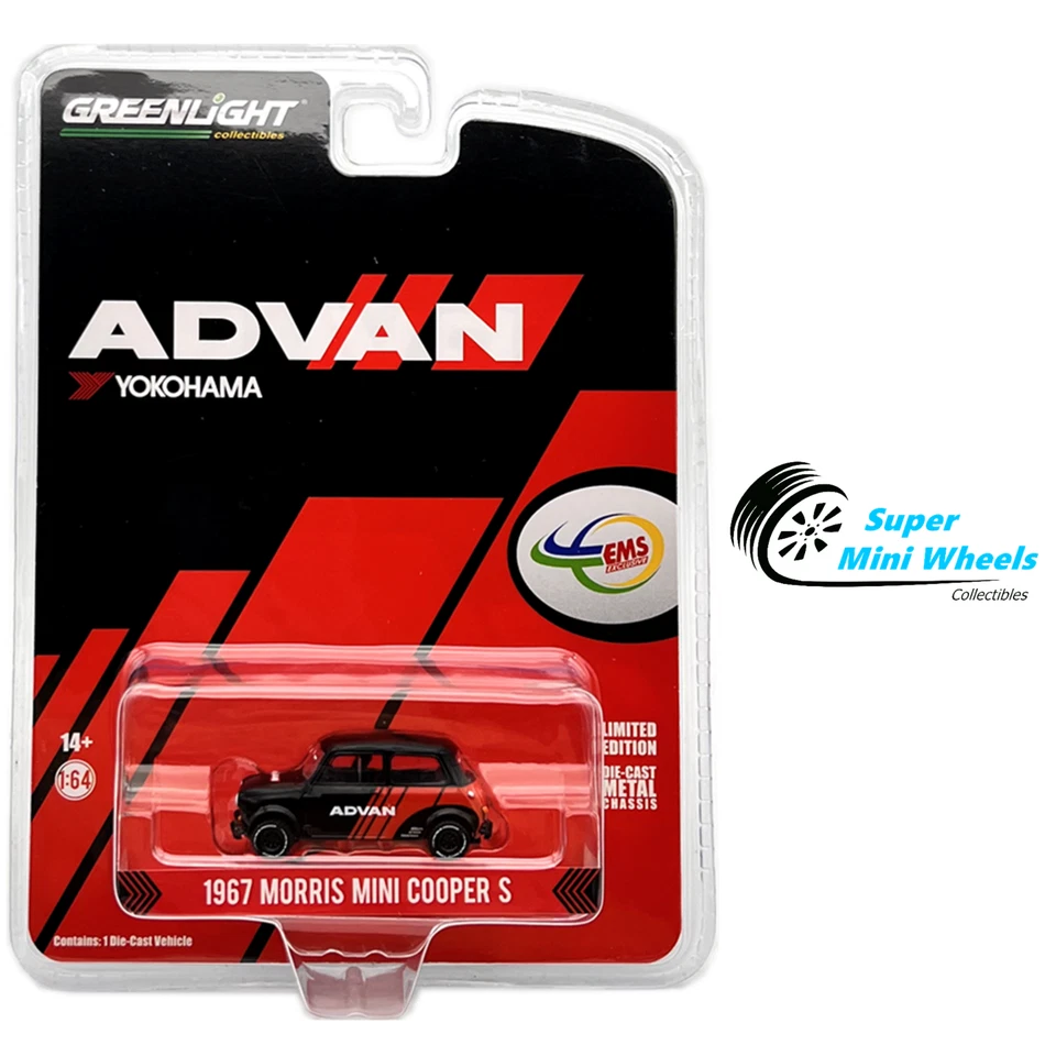 Greenlight 1:64 - 1967 Morris Mini Cooper S ADVAN EMS Exclusives  - Image 1 of 2