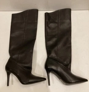 River Island Real Leather Pull On Knee Boots UK5 Excellent Condition RRP £120 - Bild 1 von 6
