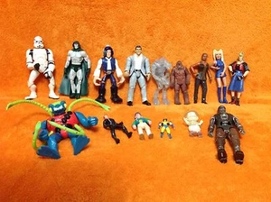 15 Assorted Action Figures - Star Wars Storm Stopper Chebacca Star Treks ETC - Picture 1 of 9