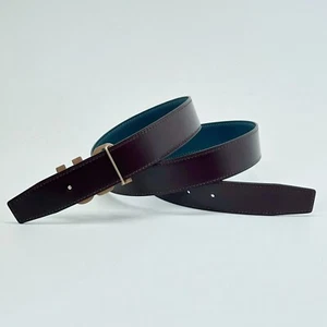 Handmade 32mm Reversible Genuine leather belt size 95,100 Free economy shipping - Picture 1 of 3