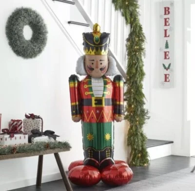 "Globo Cascanueces 61"" de Alto Decoración de Navidad Interior Airloonz Fiesta de Vacaciones" Foto 1 de 3