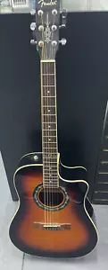 FENDER T-BUCKET 300-CE 3TS 6-STRING SUNBURST ACOUSTIC ELECTRIC GUITAR - Picture 1 of 12