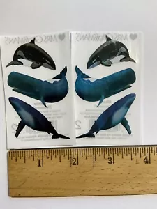 Lote de 2 Módulos BALLENA Fotoesencia Pegatinas Metálicas Mrs. Grossmans 6 Pegatinas - Imagen 1 de 4