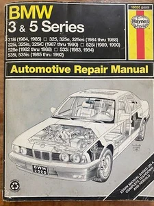 MANUAL DE REPARACIÓN DE AUTOMÓVILES para BMW Serie 3 y 5 de Haynes - Imagen 1 de 5