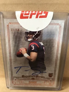 Topps Museum Tom Savage Signature Series 2014 automático 32/50 Texans - Imagen 1 de 2