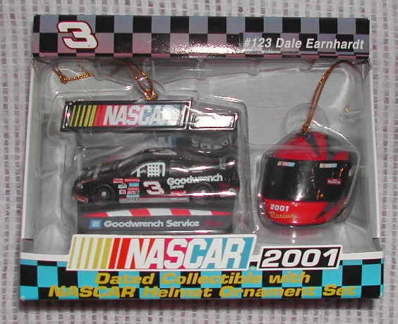 RARE #123 Dale Earnhardt NASCAR 2001 Dated Collectible Car Helmet Set Trevco