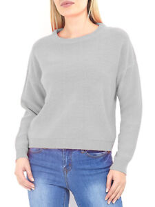 Ladies Crew Neck Jumper Sweater Soft Light Knit  New Season Top Brave Soul XS-L