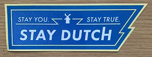 SELTENER Dutch Bros. Stay Dutch Blue Lightning Aufkleber 2020 - Bild 1 von 2