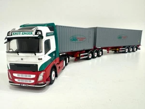Tekno models, Volvo FH4 Glob Flexitrailer+20ft & 40ft Containers LZV KNUT ENGER - Picture 1 of 24