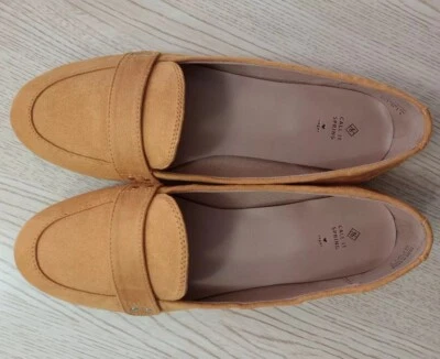 Call It Spring Yellow Suede Loafers - Image 1 of 4