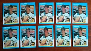 1987 Fleer Update RC #U-110 JOHN SMILEY - PIRATES - ROOKIE Lot of (10) - *LOT #4 - Picture 1 of 2