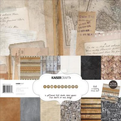Coleção DOCUMENTADA 12X12 Kit de Scrapbooking Kaisercraft PK575 Novo - Imagem 1 de 4