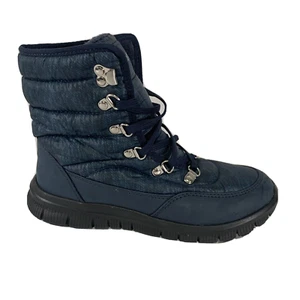 Tony Little Cheeks Mujer Botas al Tobillo de Senderista Repelentes al Agua - Azul Marino Anchas - Imagen 1 de 9