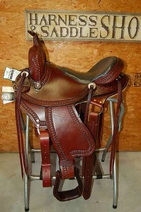 GW CRATE 16" DRAFT HORSE CROSS SADDLE MADE IN BRYANT ALABAMA - Picture 1 of 10