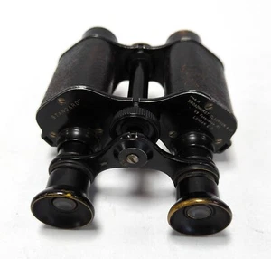 "Standard" Broadhurst Clarkson 8x20 Binoculars with leather case. WW1? - Picture 1 of 6