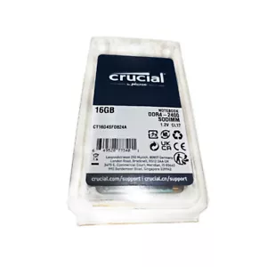 Crucial kit 32GB (2* 16GB) 2RX8 PC4-19200 DDR4 2400MHz RAM SODIMM Laptop Memory - Picture 1 of 7
