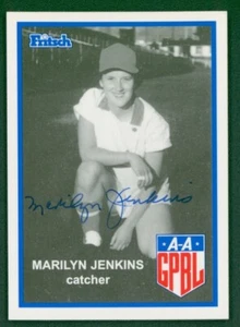 1995 Fritsch AAGPL Signed Baseball Card - #93 Marilyn Jenkins - Signed, MINT - Picture 1 of 2