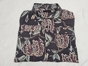 AllSaints Perioa leichtes langärmliges Camp-Shirt mit Blumenmuster Gr. Medium - Bild 1 von 14
