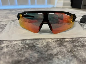 Oakley Radar EV Path -Prizm Red Lens Black Frame Sunglasses - Picture 1 of 6